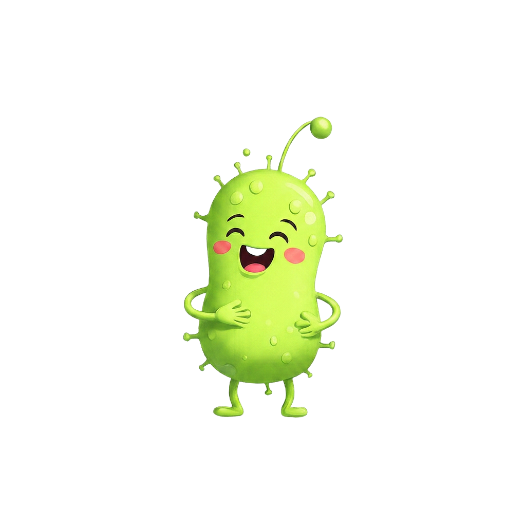 Snot the green germ mascot